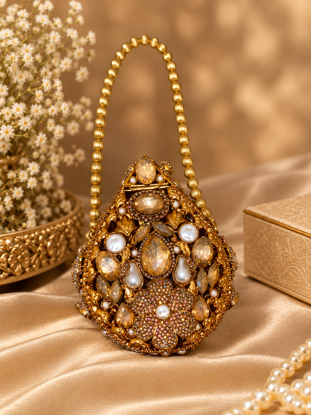 Mini Clutch Golden Pearl