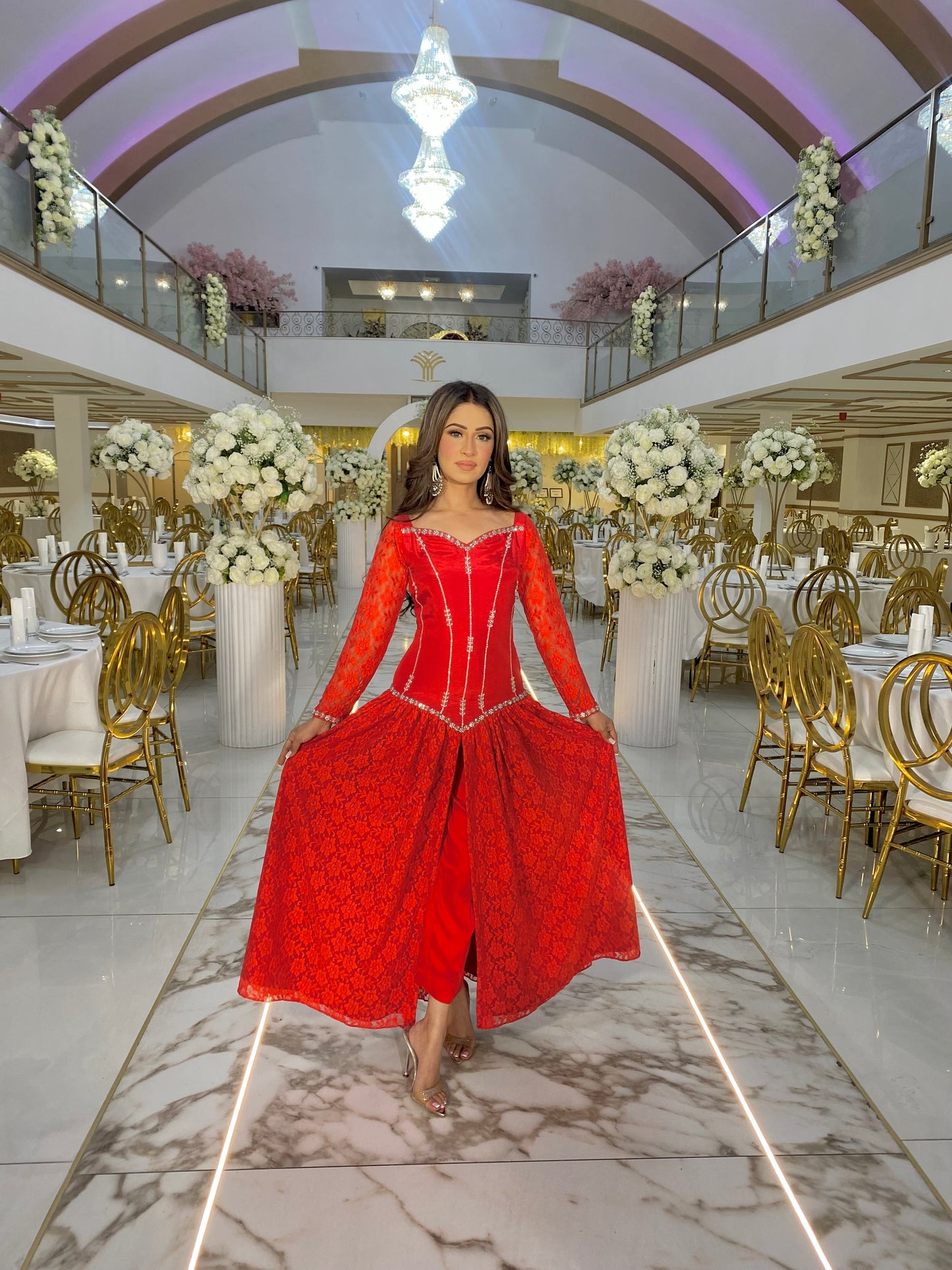 Imani Red Lace