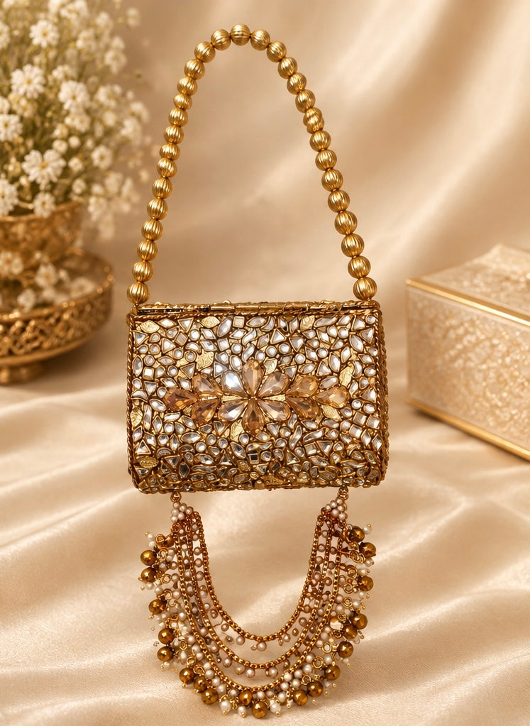 Mini Clutch Kundan
