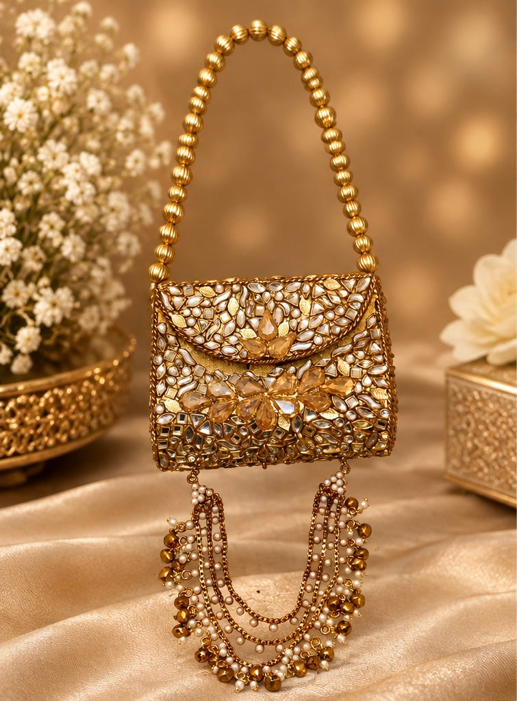 Mini Clutch Kundan